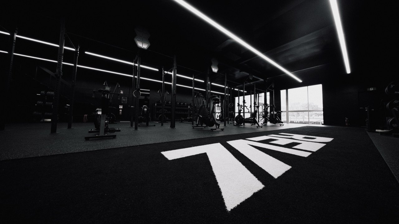 The training floor at REVL Training Neutral Bay, the REVL Training mark on the turf